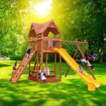 Playground-One-Supreme-Fort-Combo-2-XL-W-Wood-Roof-New