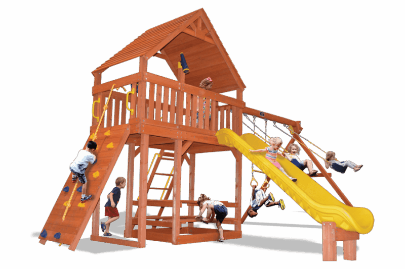 Playground-One-Turbo-Original-Fort-Combo-2-XL-w-Wood-Roof-Trans