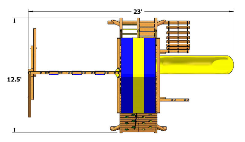 Playground-One-Turbo-Original-Playcenter-Combo-2-XL-Dimensions