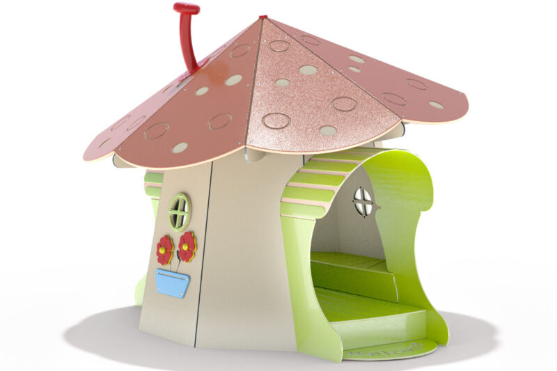 Psagot-Commercial-Playgrounds-Mushroom-House-Side-Left