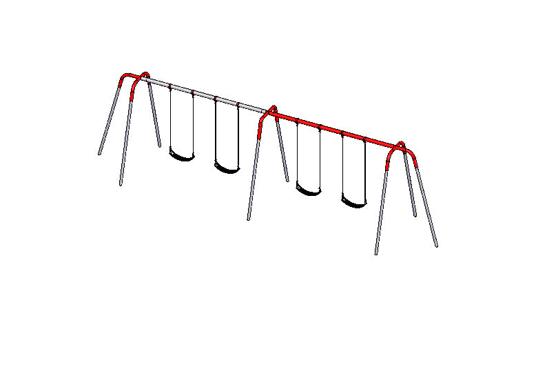 Sports-Play-8FT-H-Heavy-Duty-Modern-Tripod-Swing-4-Seats