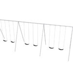 Sports-Play-Primary-Bipod-Swing-12-FT-6-Seats