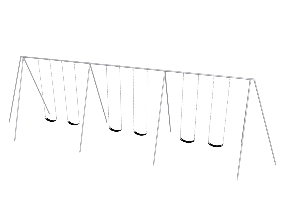 Sports-Play-Primary-Bipod-Swing-12-FT-6-Seats