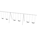 Sports-Play-Primary-Bipod-Swing-8-FT-6-Seats