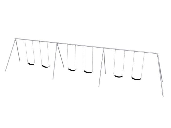 Sports-Play-Primary-Bipod-Swing-8-FT-6-Seats