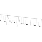 Sports-Play-Primary-Bipod-Swing-8-FT-8-Seats