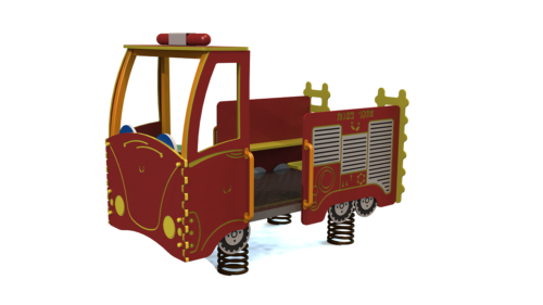 Psagot Playgrounds Spring Fire Truck