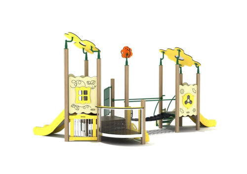 Playground Equipment Gray Beech Canopy Quest Play Structure