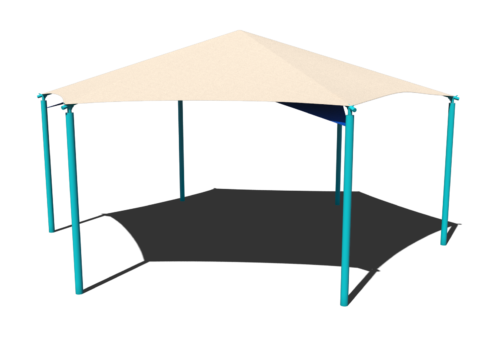 Superior Shade Hexagon Sand Dollar Sail