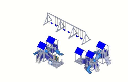 King Swings Commercial Playgrounds Medium Package 1