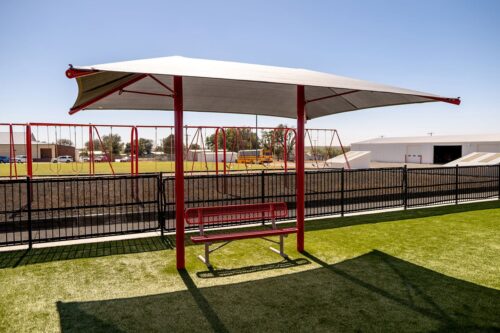 Superior Shade Rectangle Dual Column Fabric Shade 8 FT