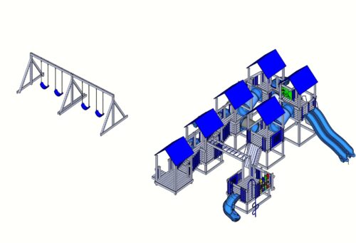 King Swings Commercial Playgrounds Large Package 5