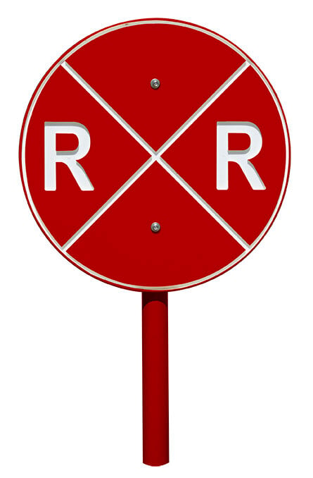 Grounds For Play Railroad Crossing Sign