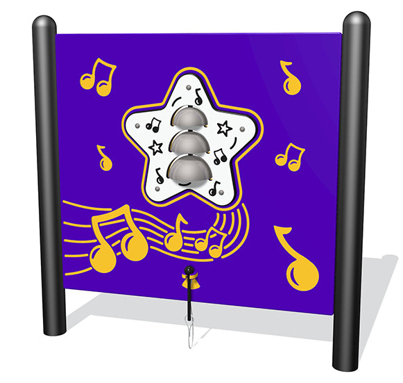 Sports Play freestanding musical bells play panel