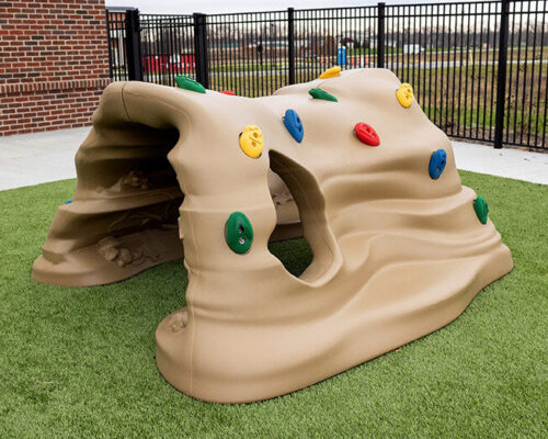 Grounds For Play Climb and Discover Cave - Playful Color Scheme