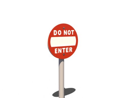 Grounds For Play Do Not Enter Sign