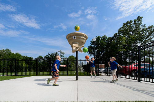 Grounds For Play Triple Toss With Powder Coat Post