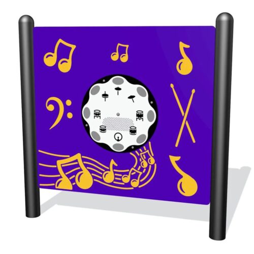 Freestanding Musical Drums Play Panel