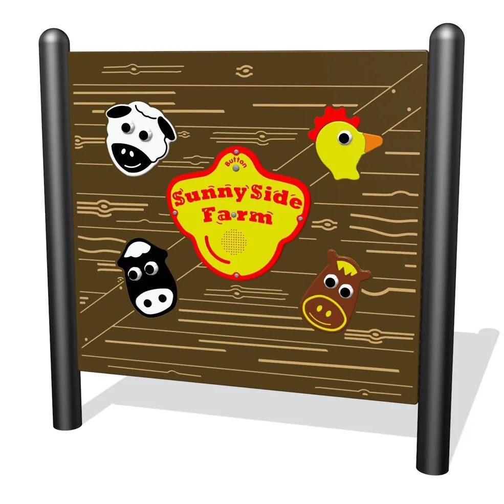 Sports Play freestanding imaginative Sunnyside Farm play panel