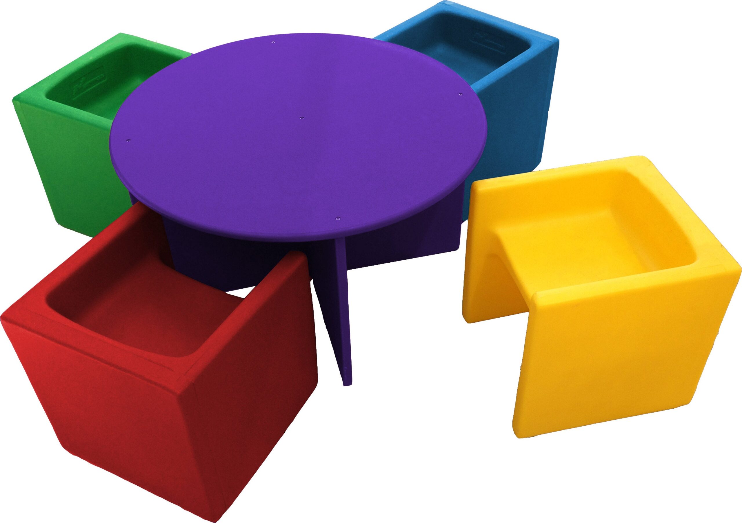 Grounds For Play nesting table with four chairs
