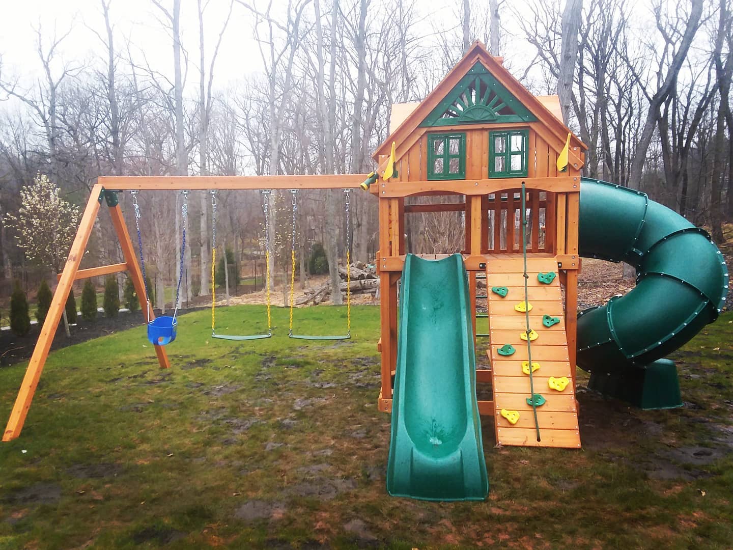 Gorilla Mountaineer Treehouse swing set in Watchung, NJ