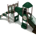 Playground Equipment Casa Grande play structure in Neutral colors, angle view 1