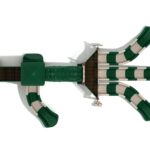 Playground Equipment Casa Grande play structure in Neutral colors, top-down view