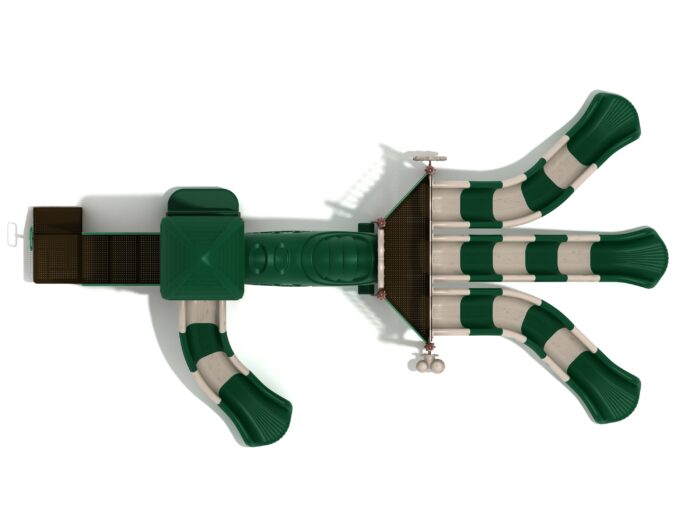 Playground Equipment Casa Grande play structure in Neutral colors, top-down view