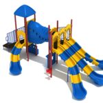 Playground Equipment Casa Grande play structure in Primary colors, angle view 1
