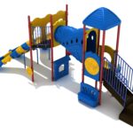 Playground Equipment Casa Grande play structure in Primary colors, angle view 2