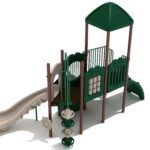 Playground Equipment Diamond Head play structure in Neutral colors, angle view 1