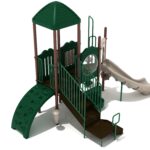 Playground Equipment Diamond Head play structure in Neutral colors, angle view 2