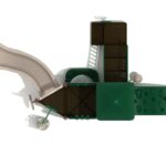 Playground Equipment Diamond Head play structure in Neutral colors, top-down view