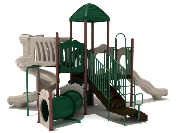 Playground Equipment Hanauma Bay play structure in Neutral colors, angle view 1