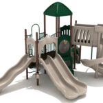 Playground Equipment Hanauma Bay play structure in Neutral colors, angle view 2