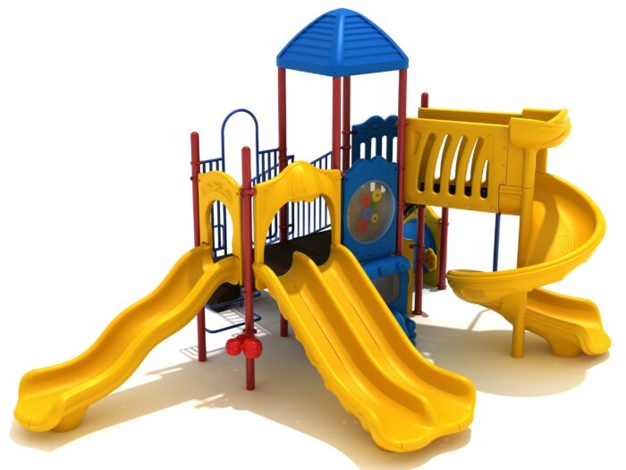 Playground Equipment Hanauma Bay play structure in Primary colors, angle view 2