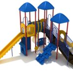 Playground Equipment Lemon Grove play structure in Primary colors, angle view 2