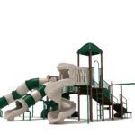 Playground Equipment Surfside play structure in Neutral colors, angle view 1