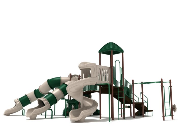 Playground Equipment Surfside play structure in Neutral colors, angle view 1