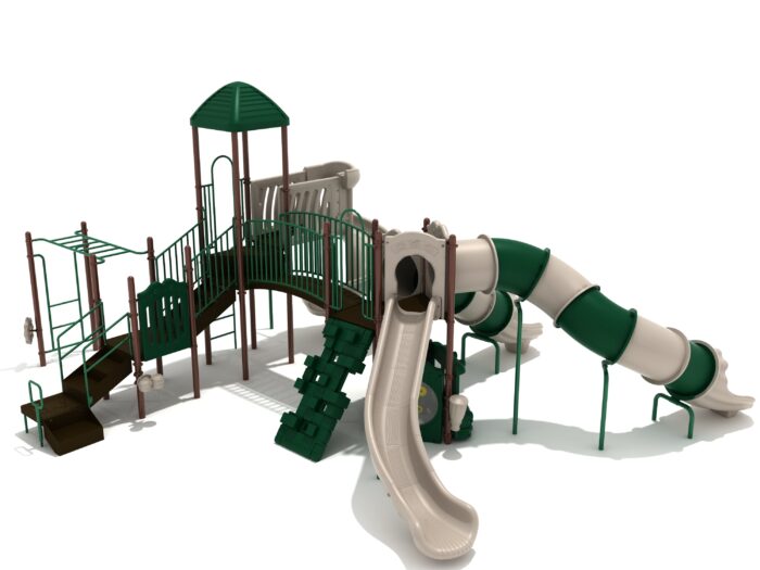 Playground Equipment Surfside play structure in Neutral colors, angle view 2