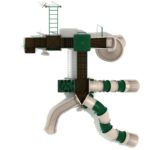 Playground Equipment Surfside play structure in Neutral colors, top-down view