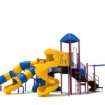 Playground Equipment Surfside play structure in Primary colors, angle view 1