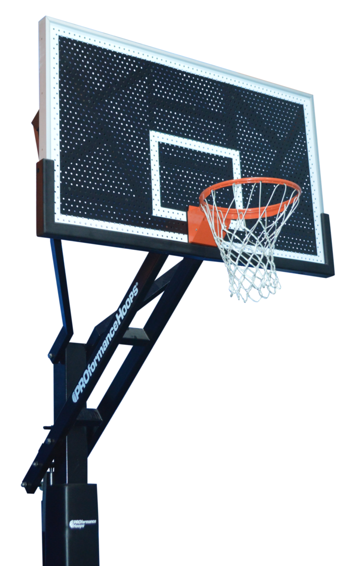 PROview 672 DX in-ground basketball hoop with perforated aluminum backboard